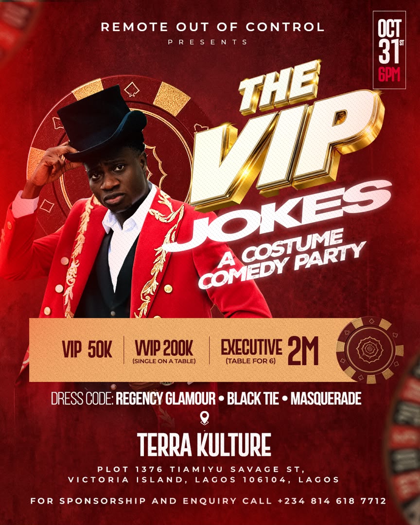Official The VIP Jokes event poster